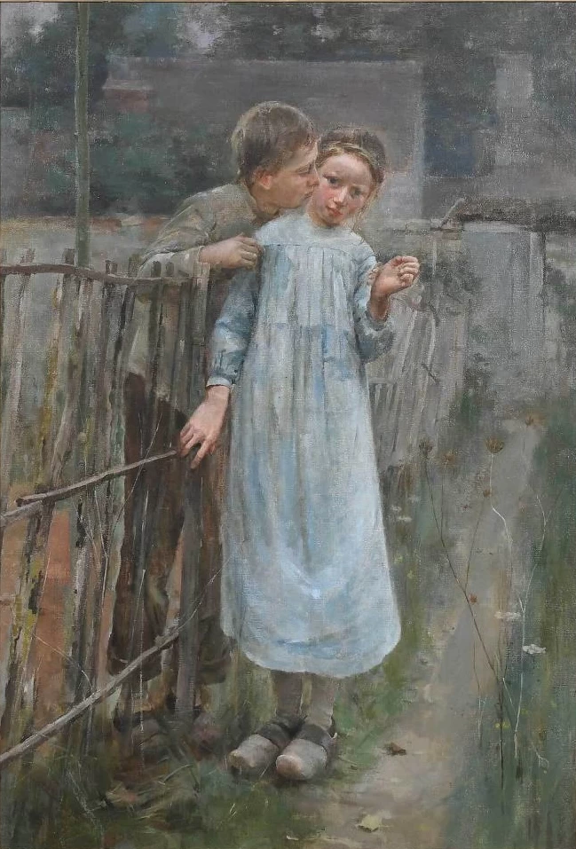 Piramo e Tisbe, il primo bacio, 1884